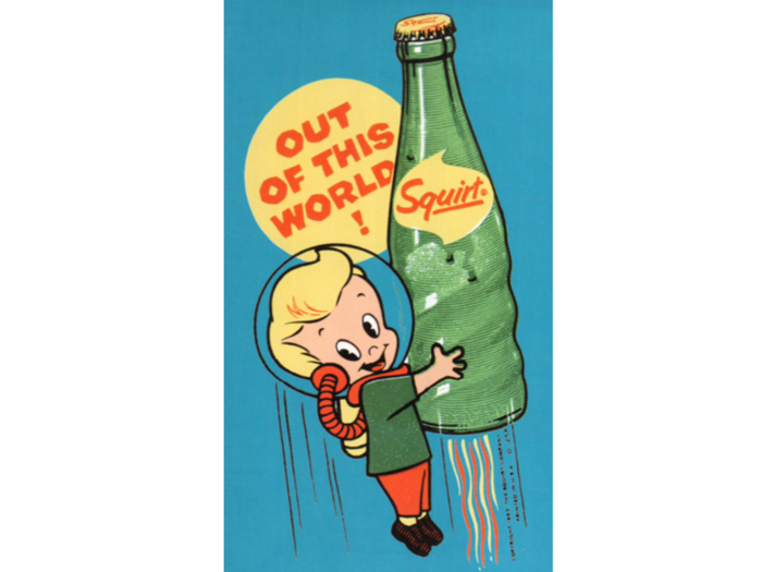 Squirt used the same turn of phrase to advertise their grapefruit-flavored soda the same year. 