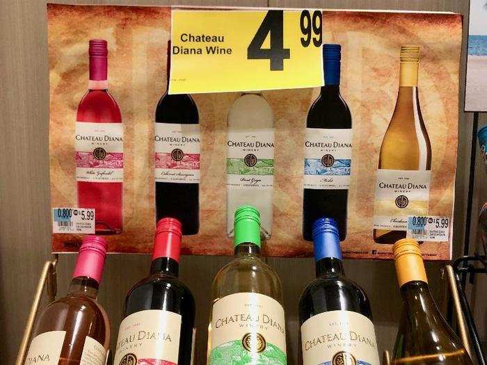 We also found some wine for only $4.99.