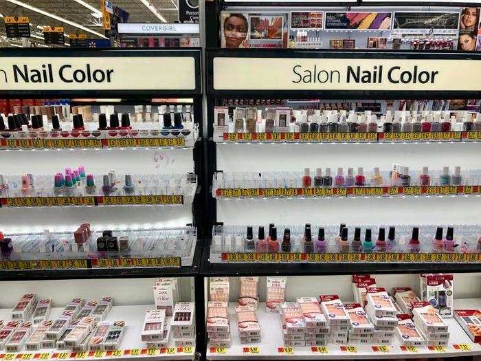 ... though the nail polish section was looking rather weak at the time.