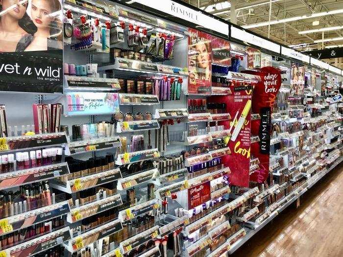 We also found a sizable cosmetics section ...