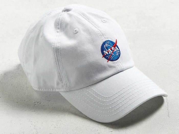 A NASA logo baseball cap