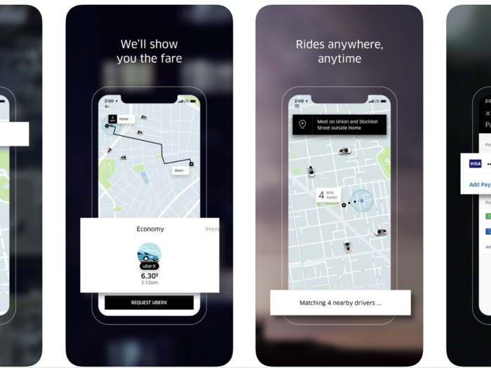 Uber, for when I need a car to get from A to B