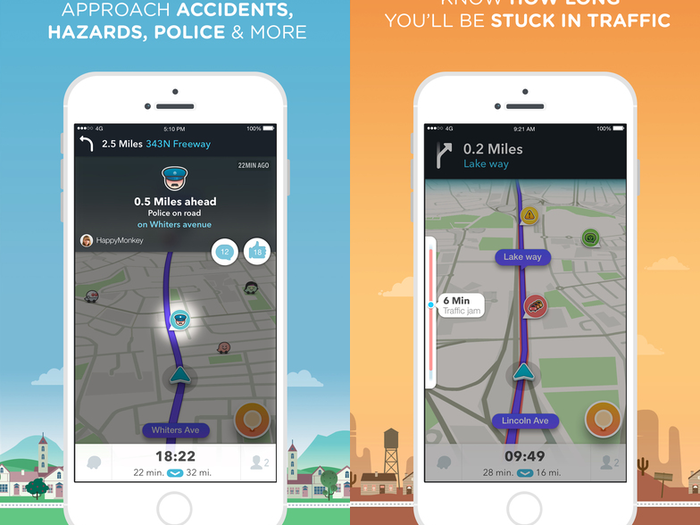 Waze, the best way to navigate the roads and avoid traffic