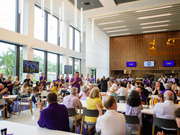 Outside the locker room, the building also includes a new nutritional facility, which aims to fuel all student-athletes with high quality and healthy food.