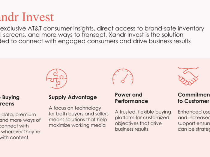Xandr is pitching its data and brand-safe content.