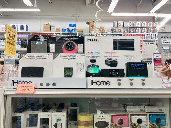 But a lot of items seemed out of place and outdated. This section of iHome products seemed to miss the mark as far as the wants of the modern customer.