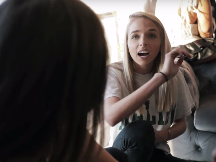 YouTuber Jenn McCallister is known as "jennxpenn" on her channel, which boasts 3.6 million subscribers. Much of her content in the first episode revolved around her fanbase