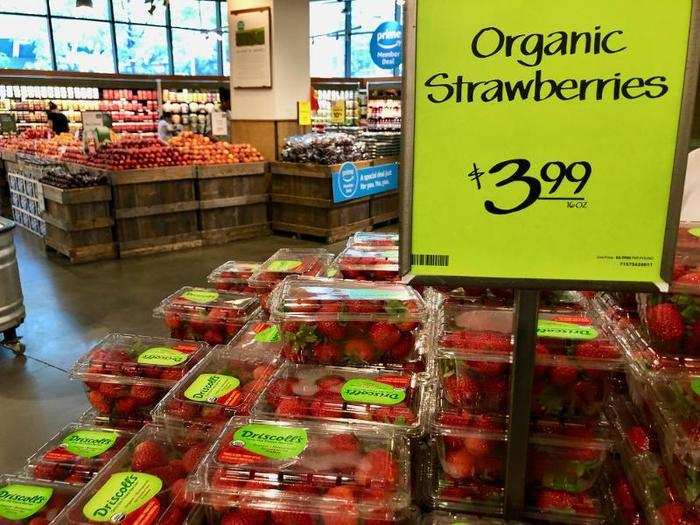 There did seem to be more organic options overall — but there was a higher cost for those who opted for that.