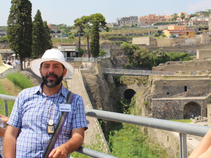 While Pompeii was a living, breathing metropolis, Herculaneum was a resort town for the Roman elite, Michele explained.