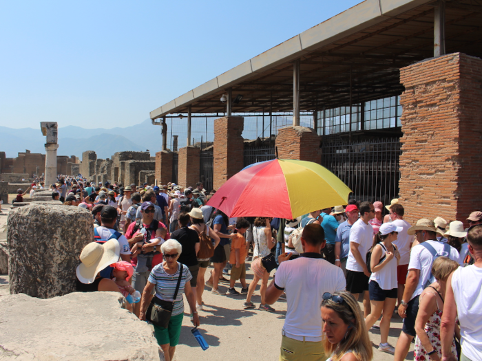 One of the most popular sights in the forum was the city