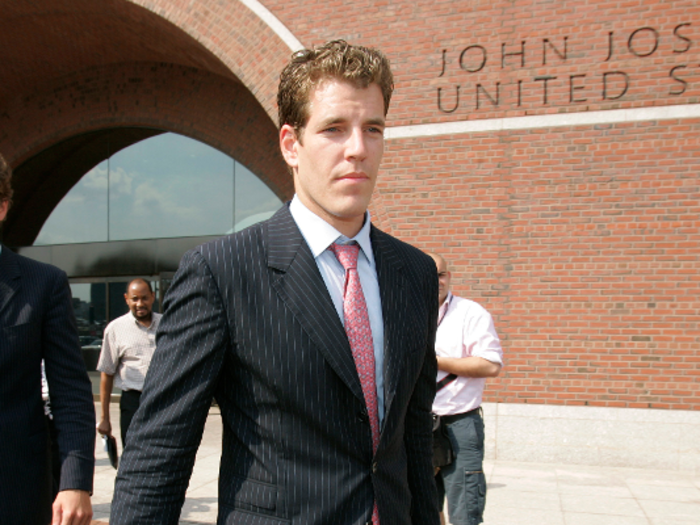 2004: The Winklevoss twins sue Zuckerberg, claiming he stole their idea when creating Facebook.