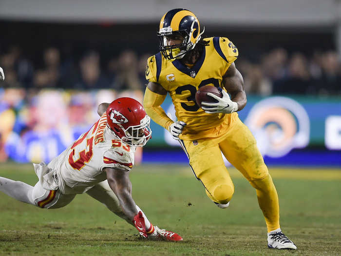 9. Todd Gurley II, Los Angeles Rams Running Back, 97 Overall