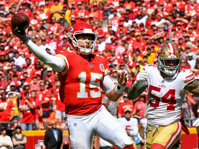 10. Patrick Mahomes, Kansas City Chiefs Quarterback, 97 Overall