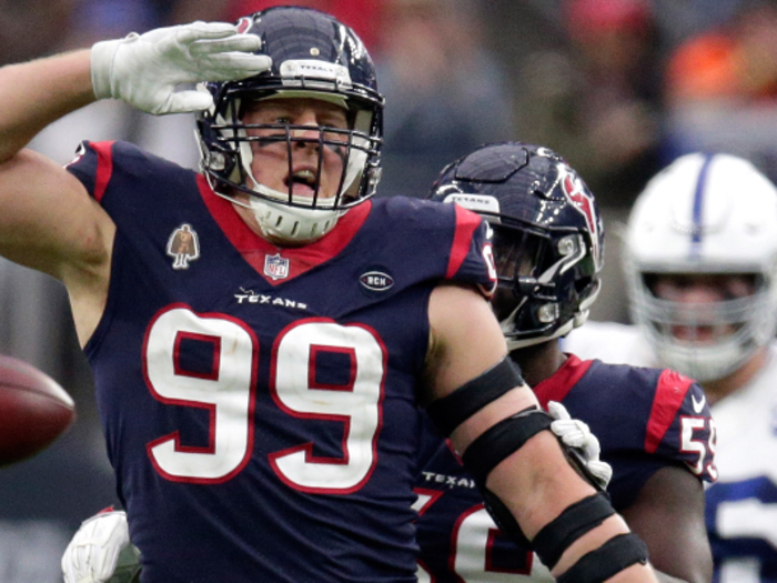 12. J.J. Watt, Houston Texans Defensive End, 97 Overall