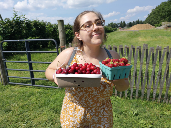 That saves money for other activities like cherry and strawberry picking at a local farm.