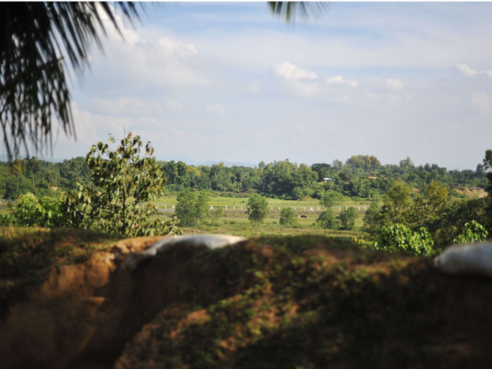 A fence also runs along the border between Bangladesh and Myanmar.