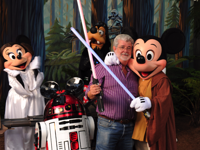 Lucas owned 100% of Lucasfilm until 2012, when he decided to semi-retire and sold it to Disney for $4.1 billion in stock and cash.