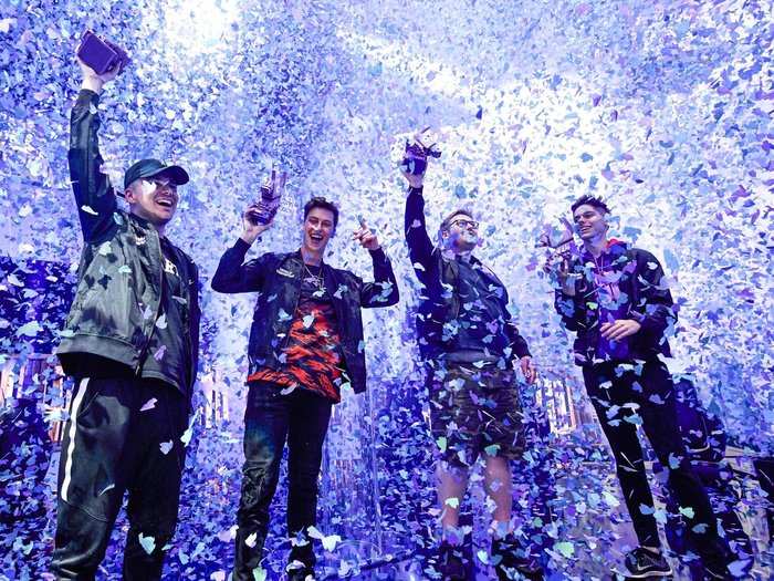 Beyond that, runners up took home hundreds of thousands of dollars apiece. Even the first place winning team in "Creative" mode — a totally separate game from the standard "Battle Royale" mode of "Fortnite" — took home $1,345,000 as a group of four.