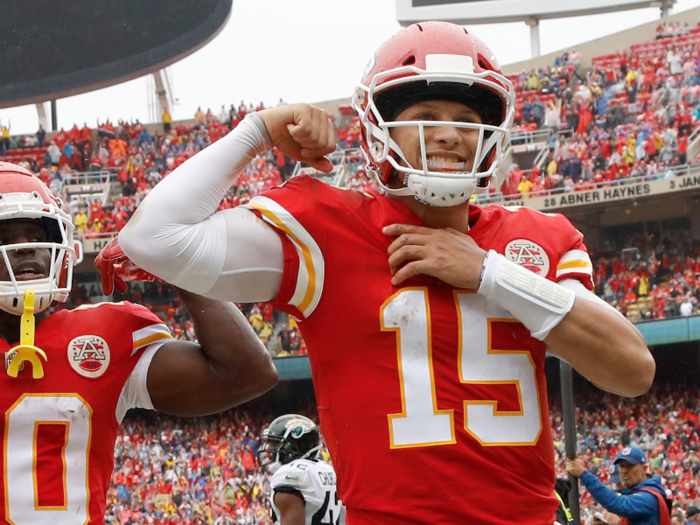 38. Patrick Mahomes — QB, Kansas City Chiefs