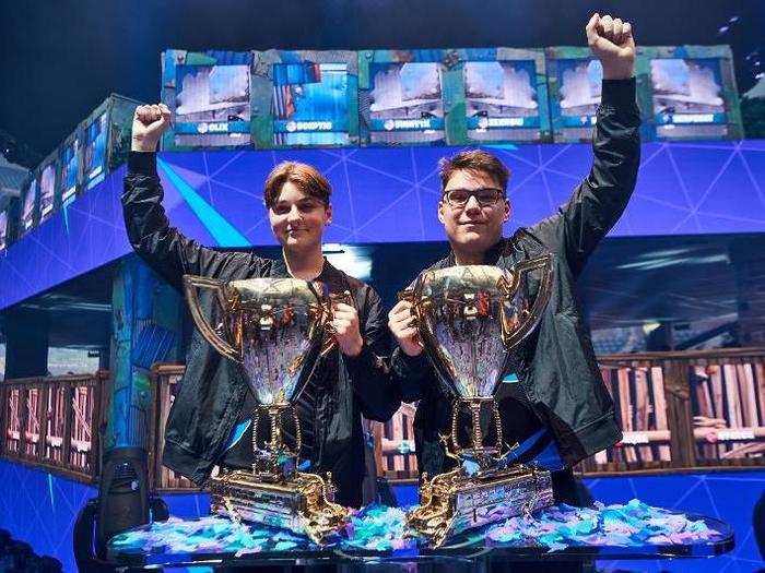 Duos tournament champions Nyhrox and Aqua won $1.5 million each while representing Cooler esports.