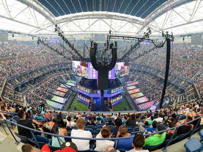 Thousands packed into the stadium to watch the World Cup Finals, and tens of thousands more watched live streams of the event online through YouTube and Twitch.