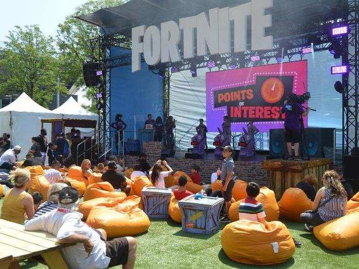 A game show at the festival tested the players knowledge of 