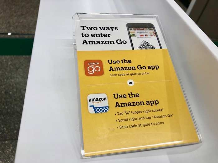 The futuristic technology of the store struck us the moment we walked in. We were told we needed to download an Amazon app to gain full entrance to the store.