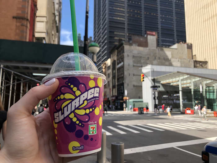 We tried the Coca-Cola flavor, and it was delicious and clearly the best part of the 7-Eleven experience. Otherwise, the location was rather ordinary and in some cases, in need of a cleanup.