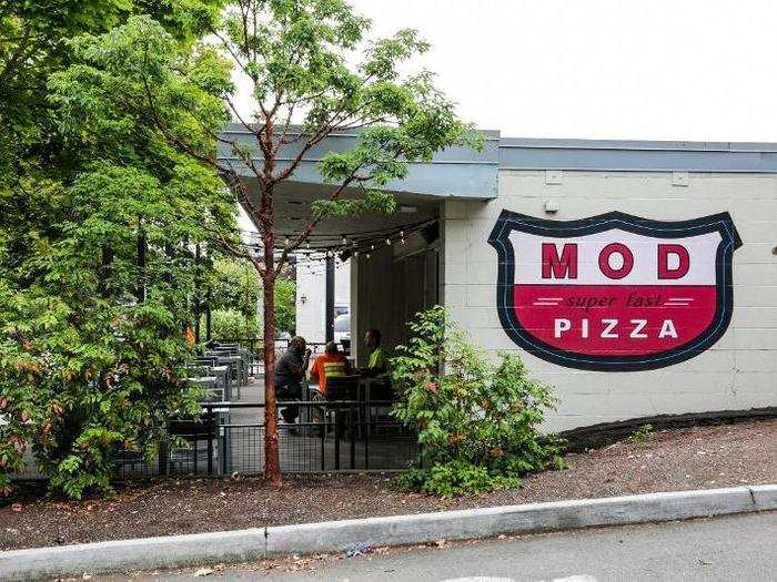 I went to the MOD Pizza in Bellevue, Washington. It