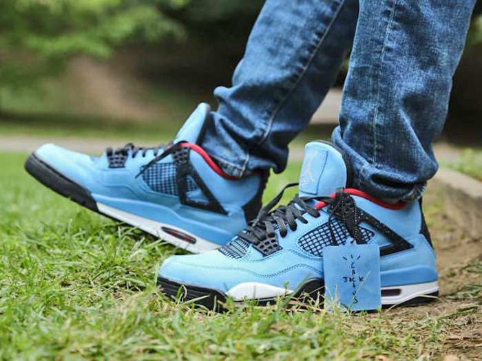 In 2018 Travis Scott collaborated on an Air Jordan 4 sneaker under the name of his record label, Cactus Jack. A Houston native, he took color inspiration from the Houston Oilers football team — now the Tennessee Titans — and added some personal flair, Wang said.