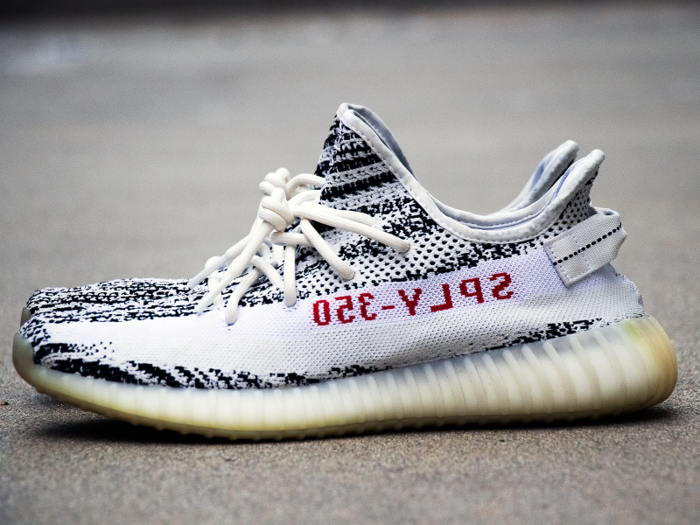 Farfetch wrote that the 2017 Zebra Yeezy Boost 350 V2 might be "the most quintessential Yeezy sneaker ever." A product of Kanye