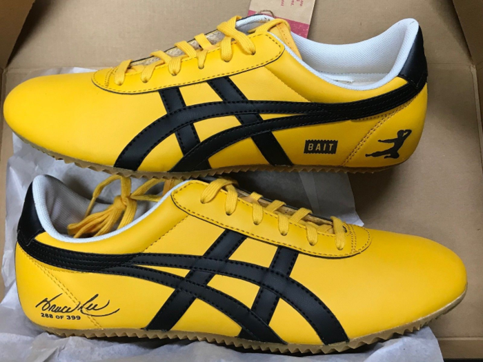 The 1978 Onitsuka Tiger Tai Chi originally became famous after Bruce Lee wore them with a matching tracksuit in the movie "Game of Death."