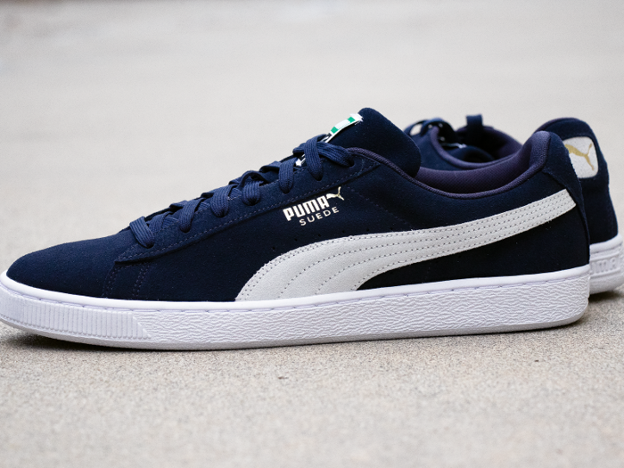 In 1968 the Puma Suede was introduced as a basketball sneaker. Nick Engvall, founder of Sneaker History, told Business Insider that the shoes became legendary after Olympian Tommy Smith became the first man to run 200 meters in less than 20 seconds. He "carried his Suedes to the podium and raised his fist in protest of racial inequality," Engvall said. Soon after, the Suede became "a staple in the hip-hop world and a go-to for b-boys breakdancing throughout the ‘70s and ‘80s," he said.