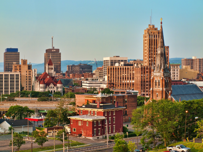 6. Syracuse, New York, has a population of 662,620.