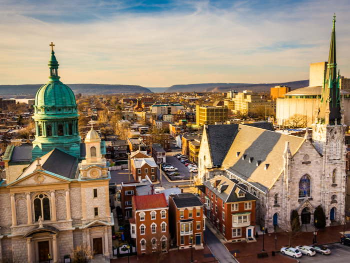 9. Harrisburg, Pennsylvania, has a population of 549,468.