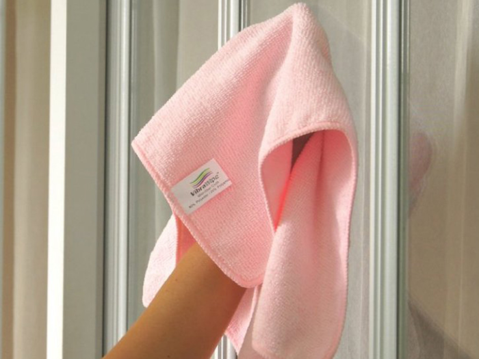 Glass and surface cleaner, along with microfiber cloths