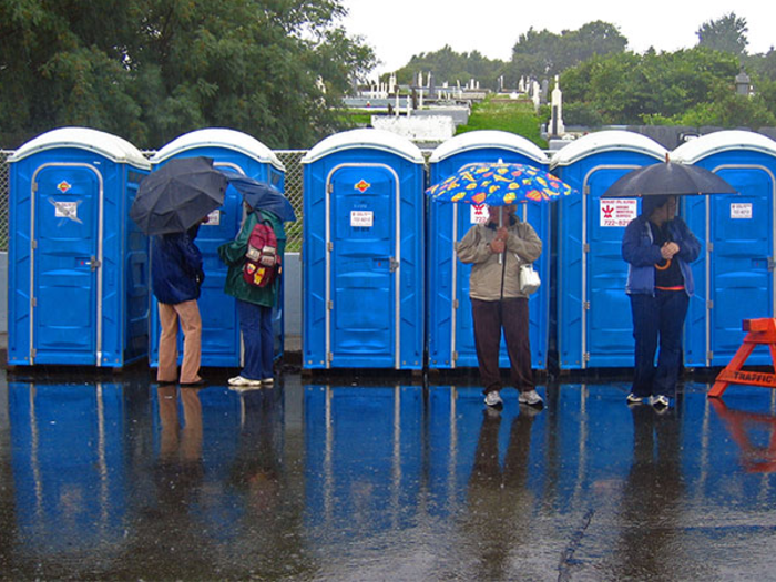 Portable toilet cleaner