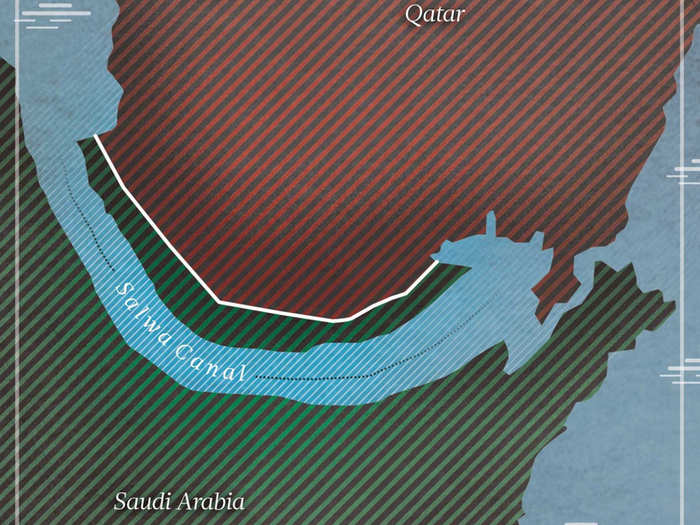 In June 2018, pro-government media reported Saudi Arabia was to turn Qatar into an island by digging a monstrous canal parallel to the border.