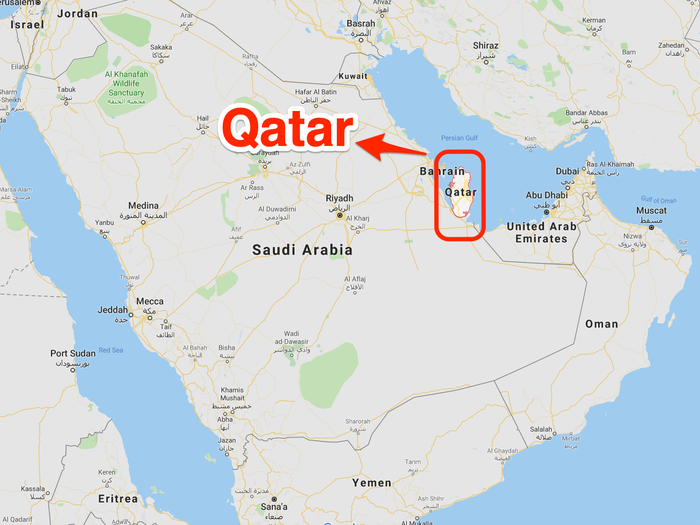 Qatar is a tiny peninsula, sharing its only land border with Saudi Arabia, the de-facto leader and hegemon of the seven Gulf states.