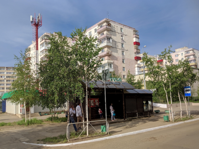 Growing up with an image in my mind of a perpetually frigid Siberia, I was surprised by how warm it was in Mirny. It got well above 70 degrees Fahrenheit every day I was there, and if I hadn