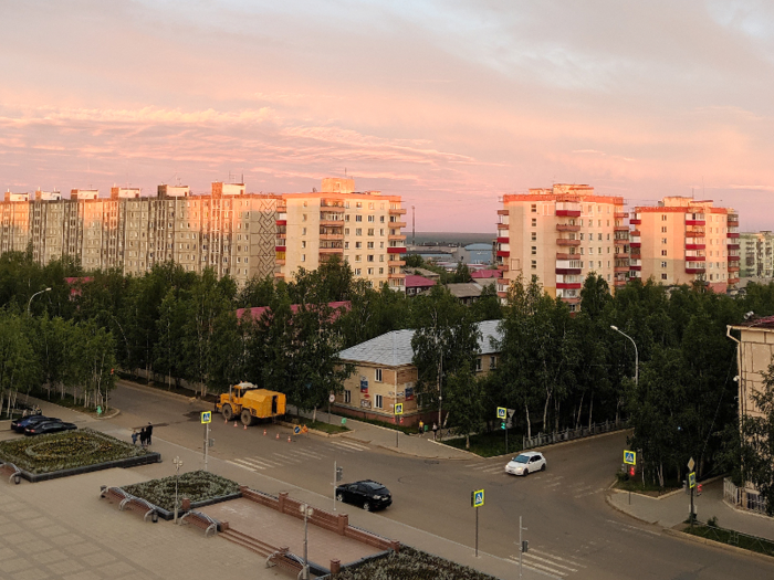 The sun started to set around 11:00 p.m., but it never really seemed to get dark.