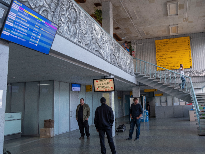 The Mirny airport was one of the smallest I