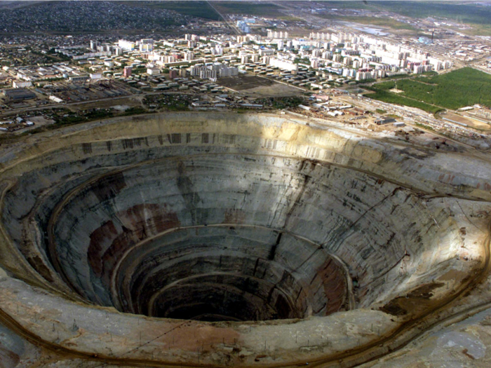 Mirny has been a diamond mining town since the 1950s.