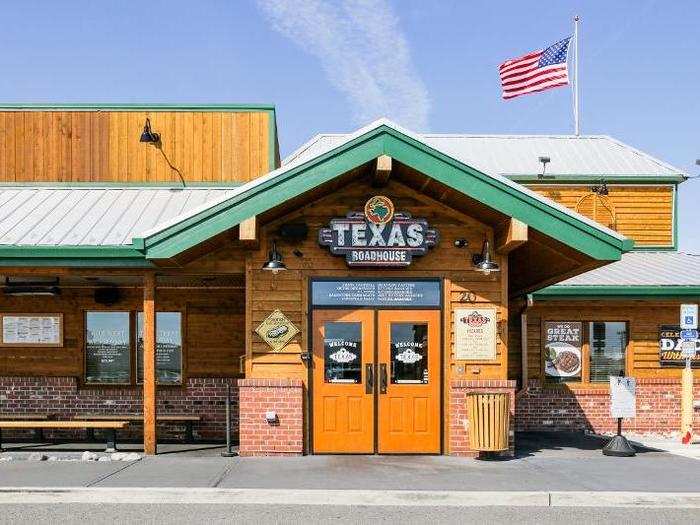 Texas Roadhouse looked pretty "Texas" from the outside even though the chain was founded in Indiana.