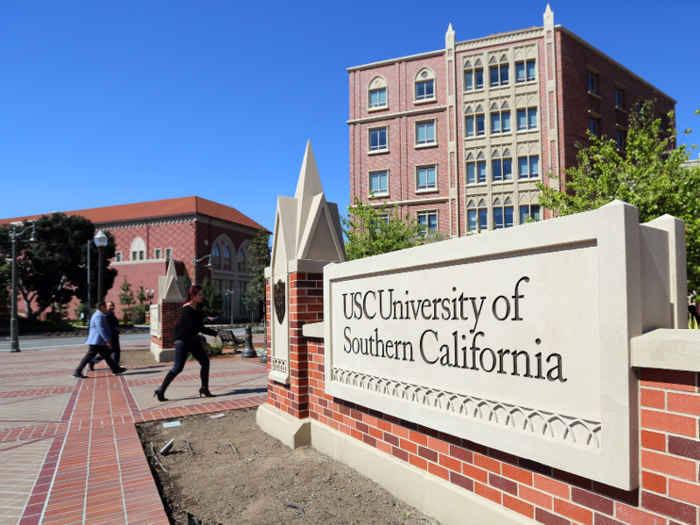 8. The University of Southern California is located in Los Angeles, California.