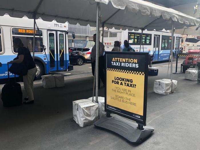 Including the walk to the taxi shuttle bus, the bus itself, and the time it took the taxi to get out of the airport, the 9 1/2-mile trip from Queens to Brooklyn was longer and less comfortable than the flight from Boston to New York.