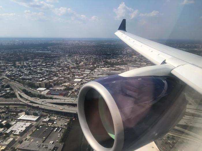 After what felt like just a few minutes (actually, it really was just a few minutes — the BOS-LGA flight is so short), we began our descent ...