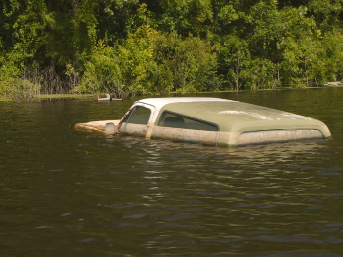 And submerged this truck.