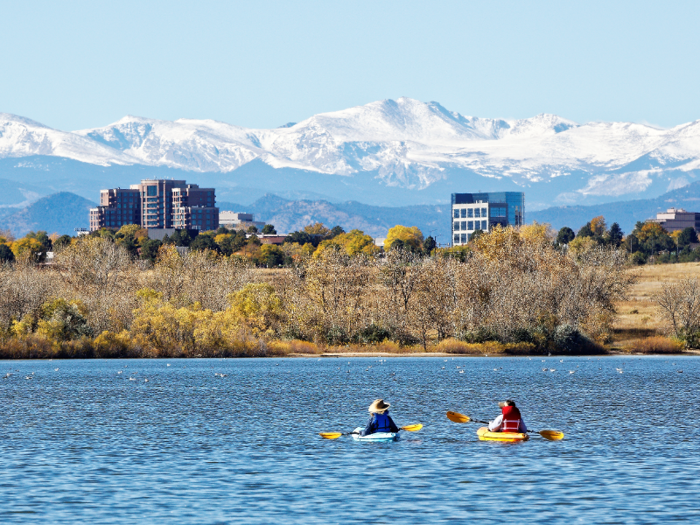 6. Denver, Colorado: The GDP growth rate of 3.6% was the sixth highest among the big cities, and the unemployment rate of 2.4% was the third lowest.