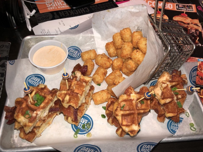 Dave & Buster’s — Chicken & Waffle Sliders